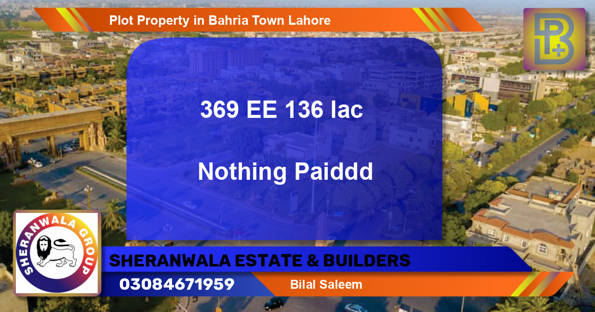 Residential Plot for Sale in Bahria Town, Lahore - (BP-47933)