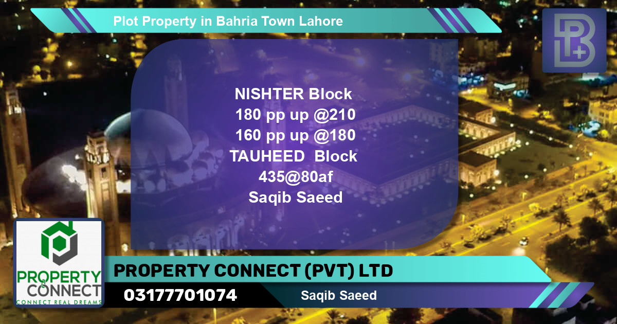 Residential Plot for Sale in Bahria Town, Lahore - (BP-47946)
