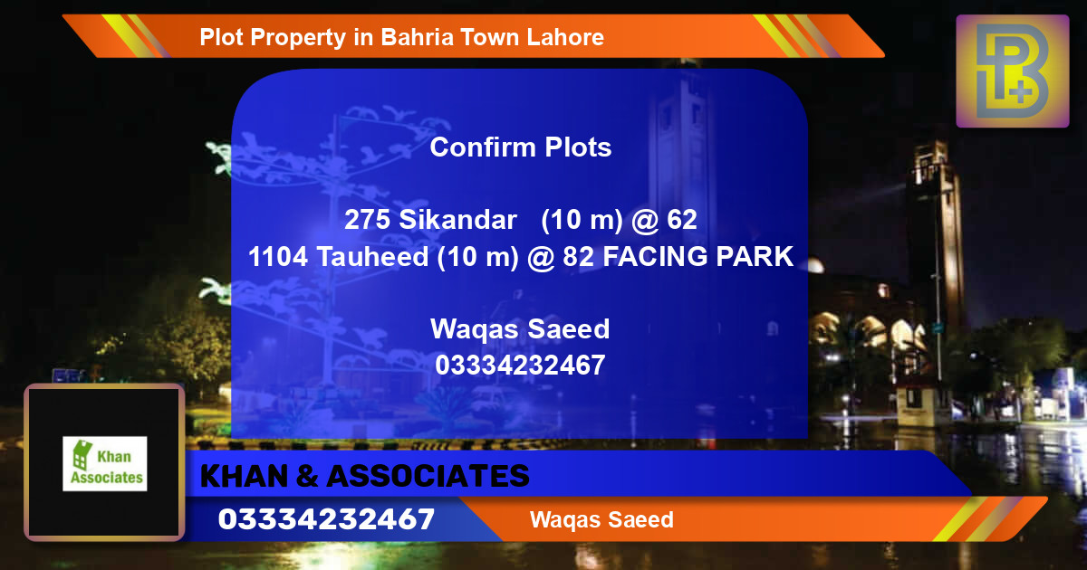 Residential Plot for Sale in Bahria Town, Lahore - (BP-47959)