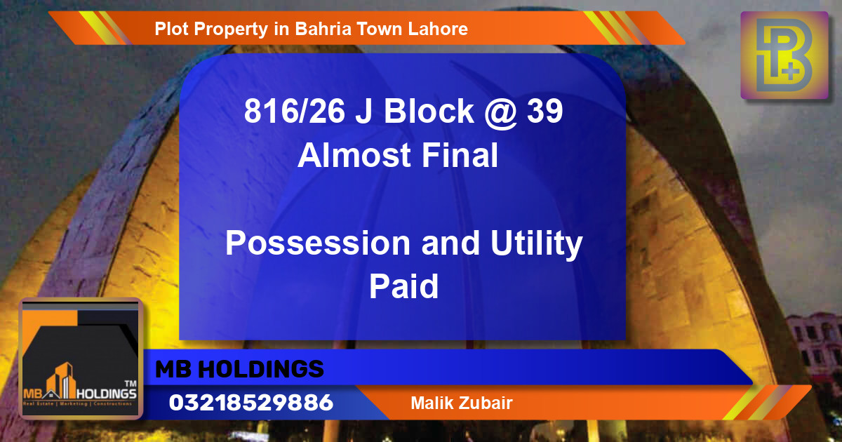 Residential Plot for Sale in Bahria Town, Lahore - (BP-47961)