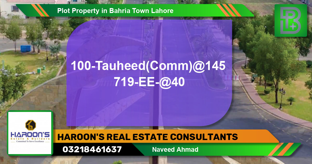 Residential Plot for Sale in Bahria Town, Lahore - (BP-47971)