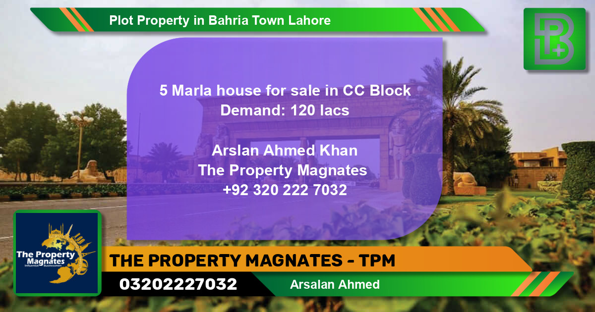 Residential Plot for Sale in Bahria Town, Lahore - (BP-47973)
