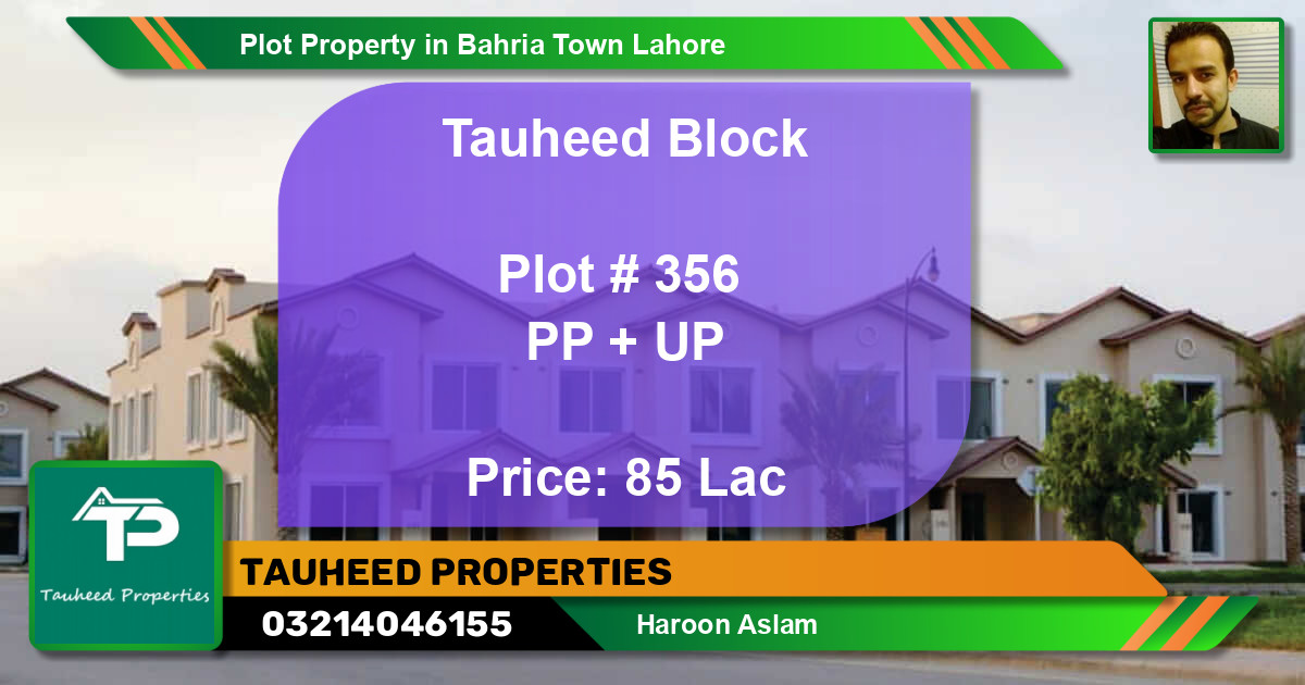 Residential Plot for Sale in Bahria Town, Lahore - (BP-48014)