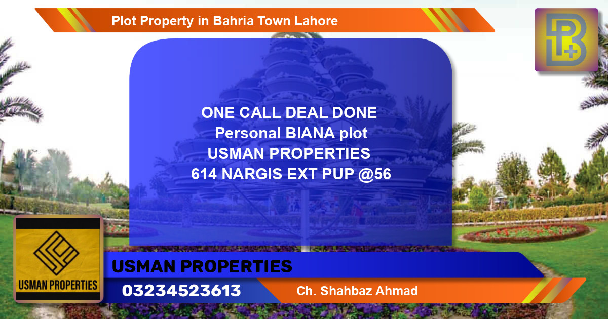 Residential Plot for Sale in Bahria Town, Lahore - (BP-48045)