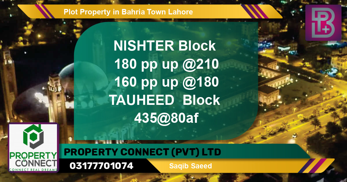 Residential Plot for Sale in Bahria Town, Lahore - (BP-48081)