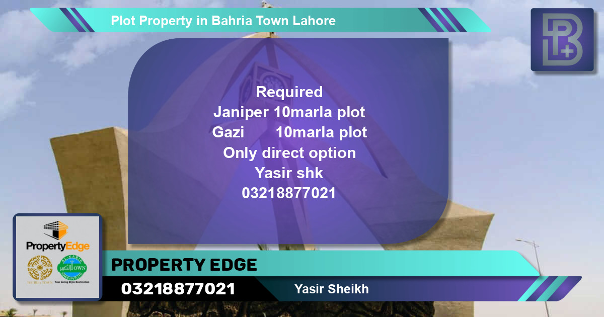 Residential Plot for Sale in Bahria Town, Lahore - (BP-48085)