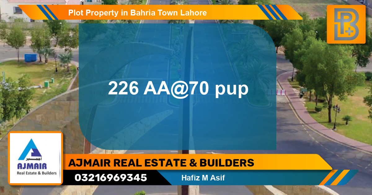 Residential Plot for Sale in Bahria Town, Lahore - (BP-48113)
