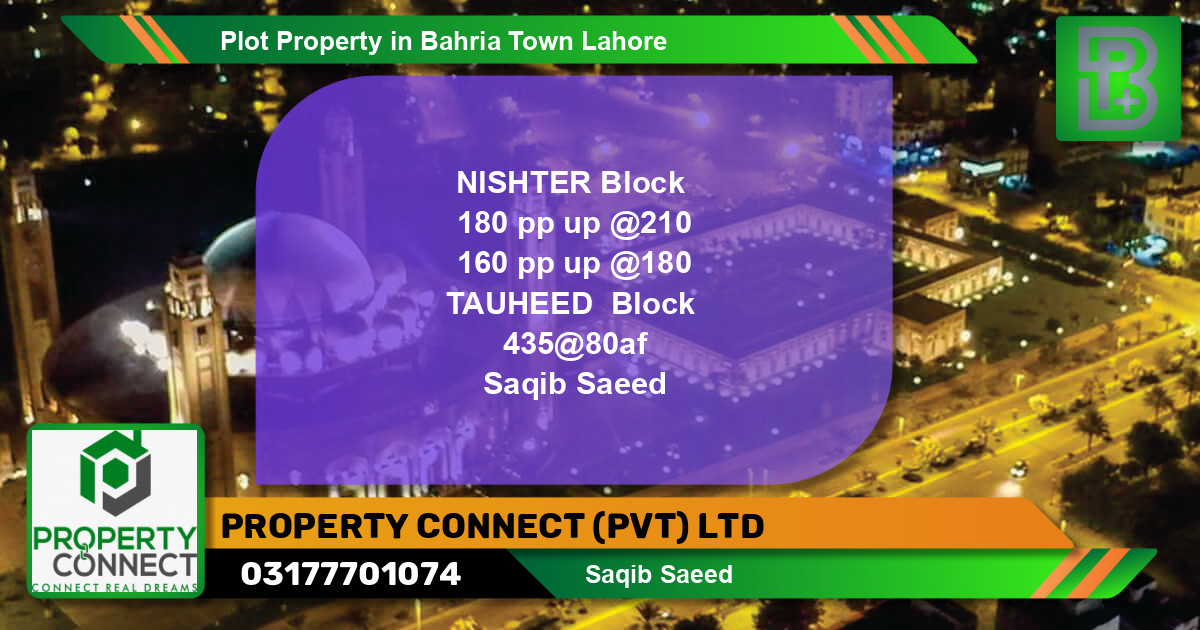 Residential Plot for Sale in Bahria Town, Lahore - (BP-48149)