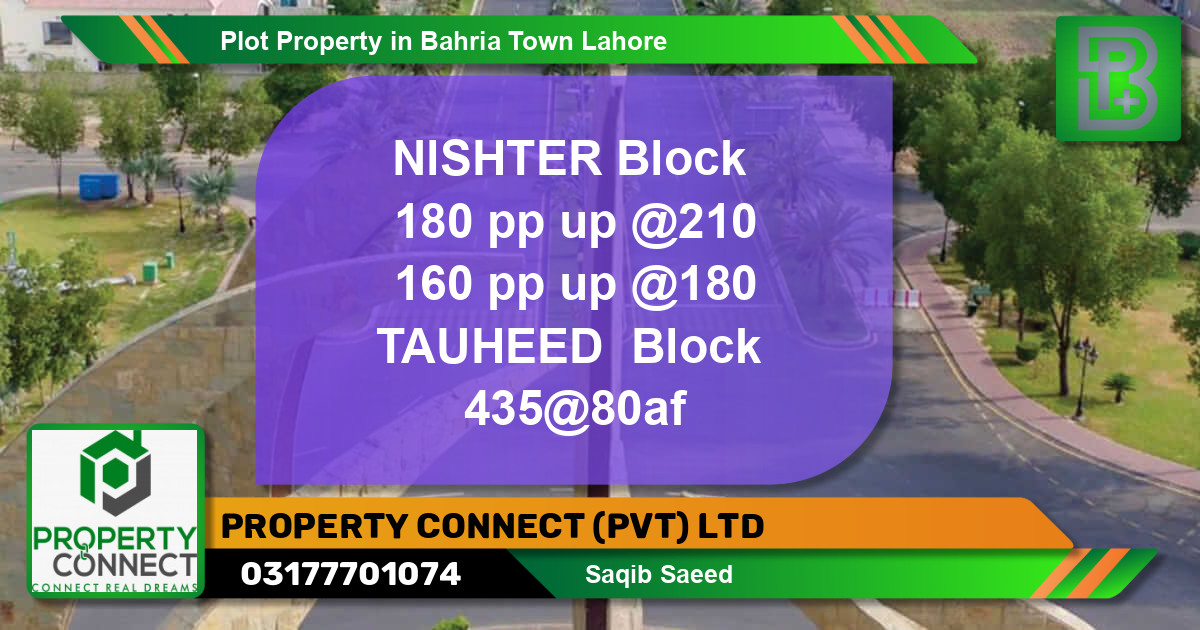 Residential Plot for Sale in Bahria Town, Lahore - (BP-48183)