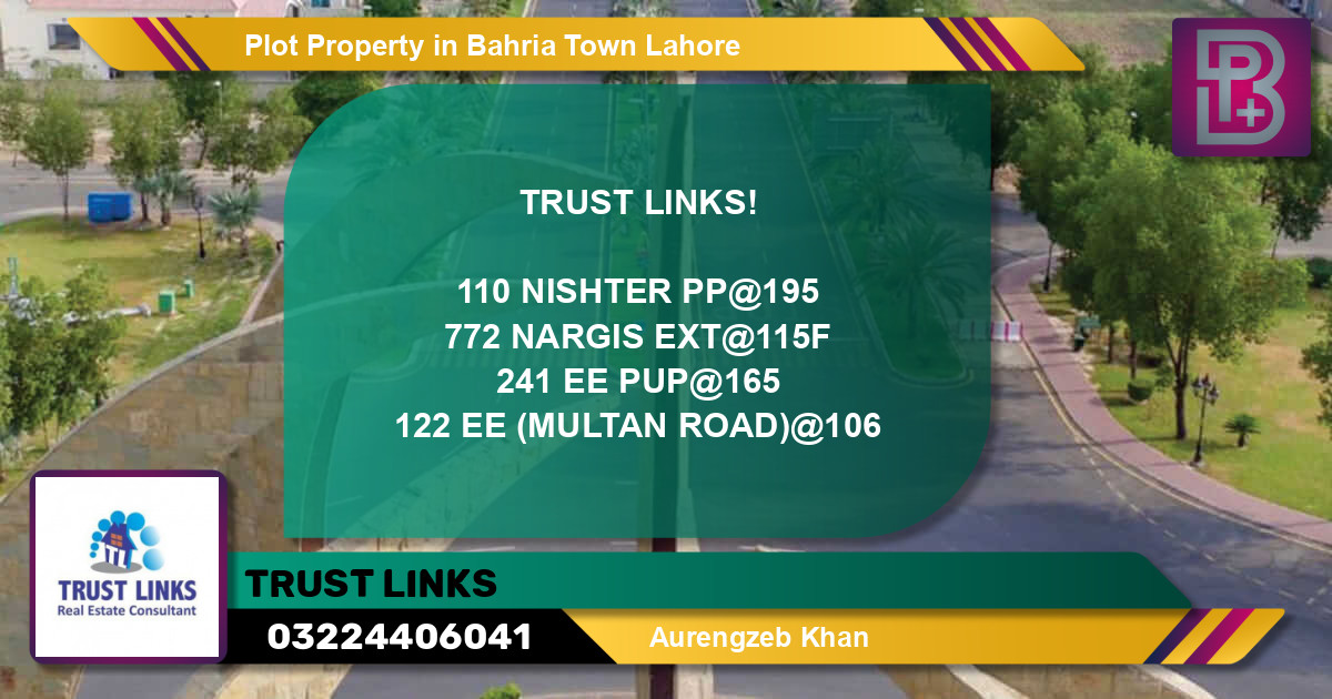 Residential Plot for Sale in Bahria Town, Lahore - (BP-48188)