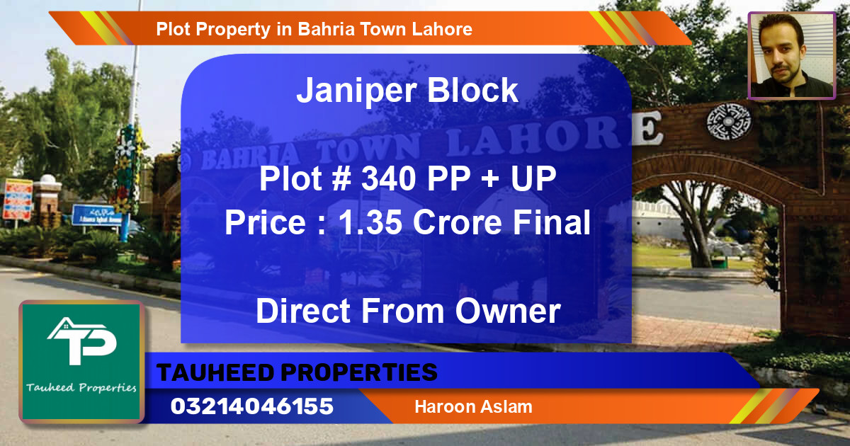 Residential Plot for Sale in Bahria Town, Lahore - (BP-48288)