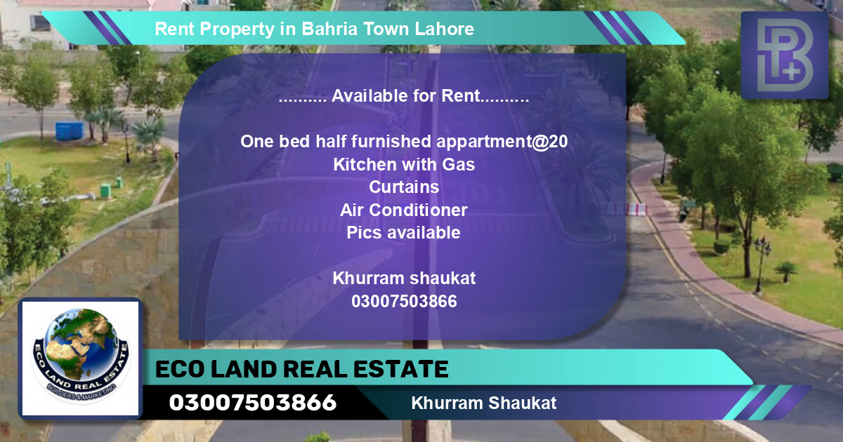 Residential Property for Rent in Bahria Town, Lahore - (BP-48305)