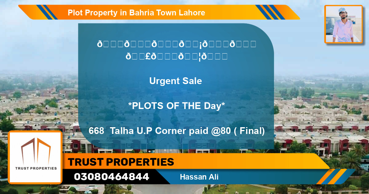 Residential Plot for Sale in Bahria Town, Lahore - (BP-48343)