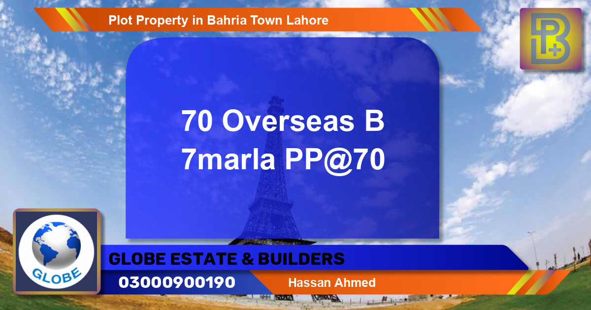Residential Plot for Sale in Bahria Town, Lahore - (BP-48370)