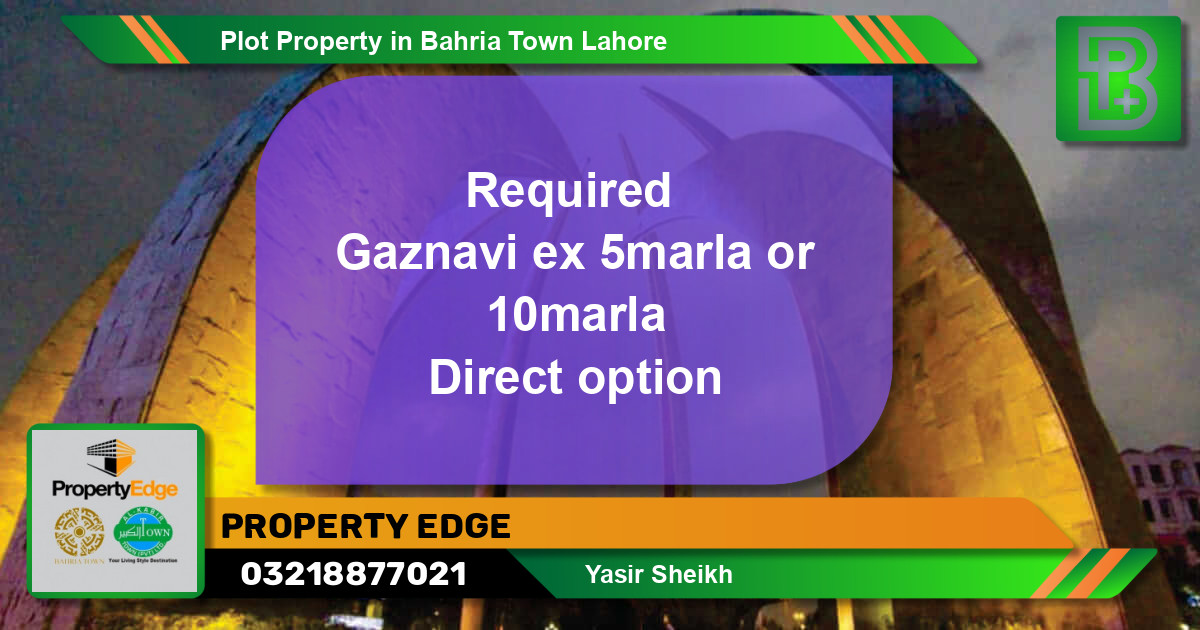 Residential Plot for Sale in Bahria Town, Lahore - (BP-48378)