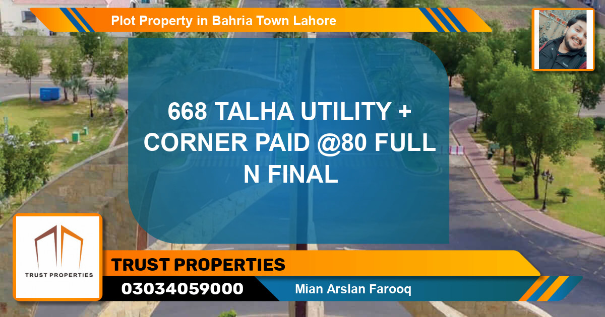 Residential Plot for Sale in Bahria Town, Lahore - (BP-48417)