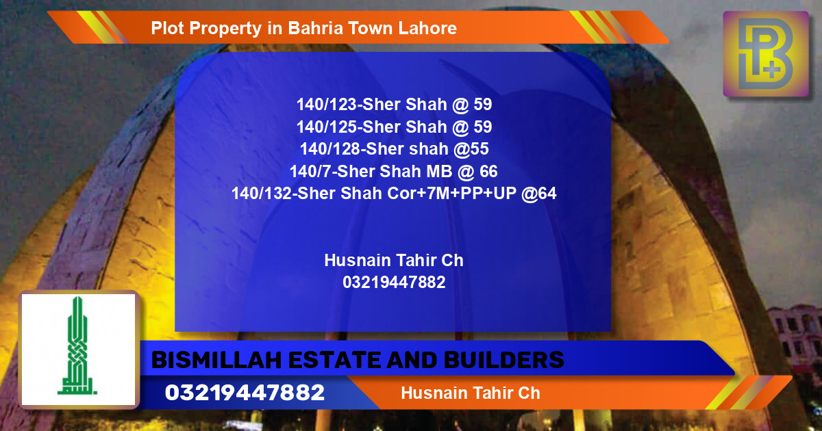 Residential Plot for Sale in Bahria Town, Lahore - (BP-48473)