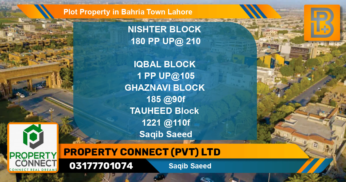Residential Plot for Sale in Bahria Town, Lahore - (BP-48492)