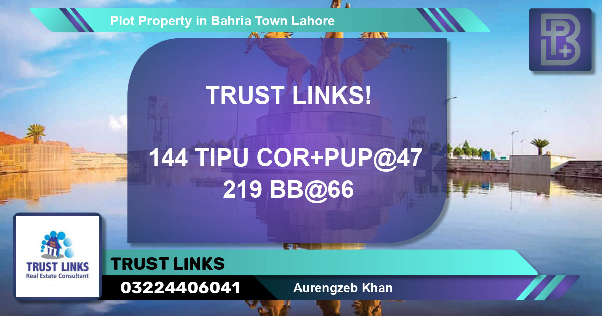 Residential Plot for Sale in Bahria Town, Lahore - (BP-48540)