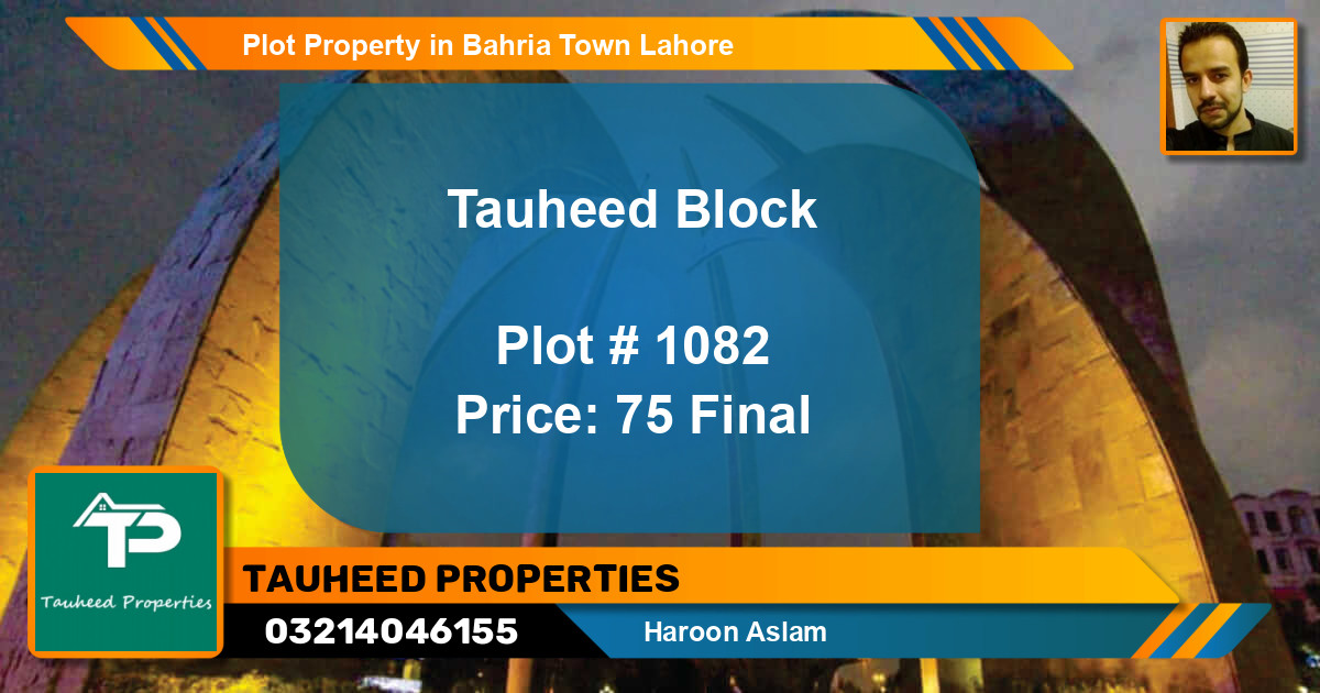 Residential Plot for Sale in Bahria Town, Lahore - (BP-48566)