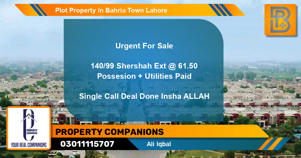 Residential Plot for Sale in Bahria Town, Lahore - (BP-48570)
