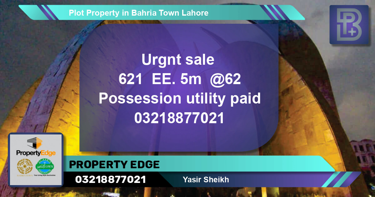 Residential Plot for Sale in Bahria Town, Lahore - (BP-48574)