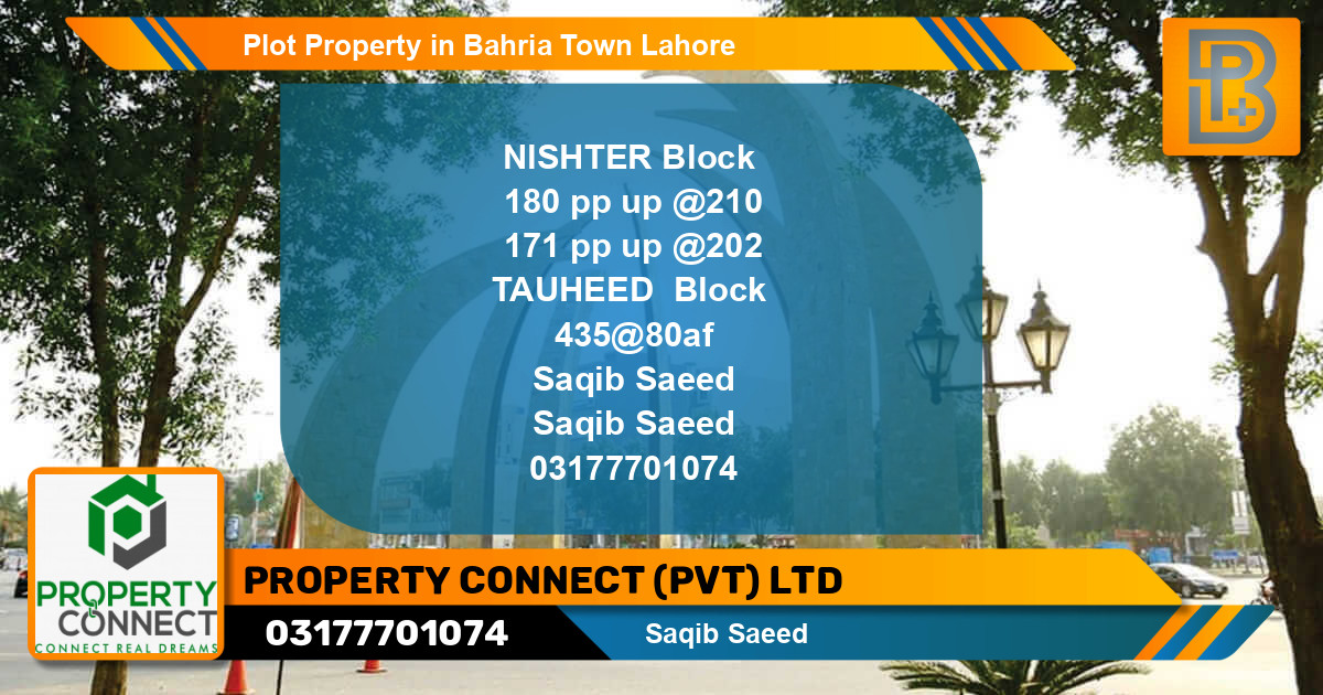 Residential Plot for Sale in Bahria Town, Lahore - (BP-48633)