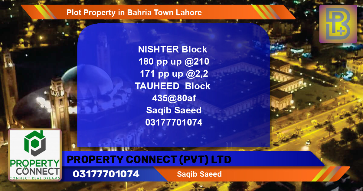 Residential Plot for Sale in Bahria Town, Lahore - (BP-48653)