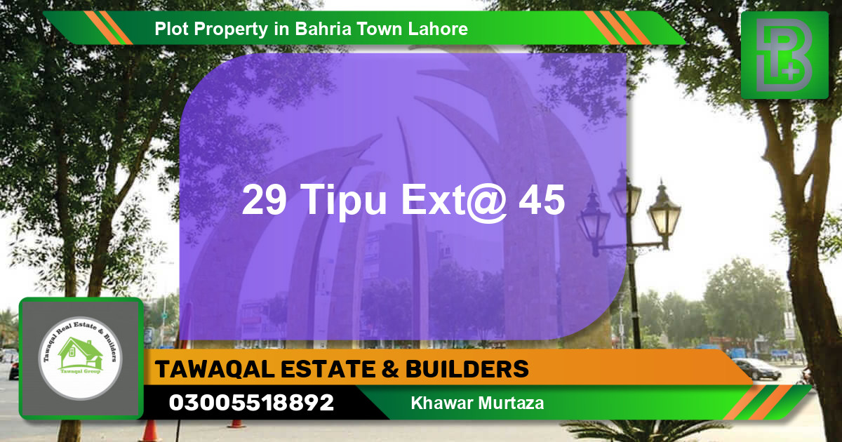 Residential Plot for Sale in Bahria Town, Lahore - (BP-48682)