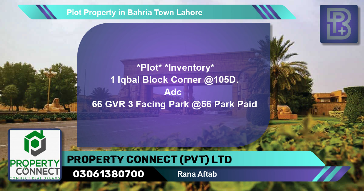 Residential Plot for Sale in Bahria Town, Lahore - (BP-48761)