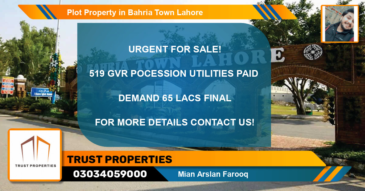 Residential Plot for Sale in Bahria Town, Lahore - (BP-48774)