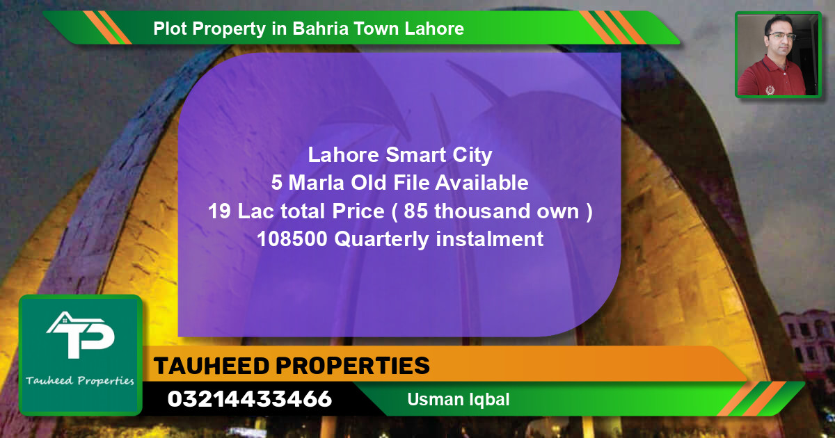 Residential Plot for Sale in Bahria Town, Lahore - (BP-48801)