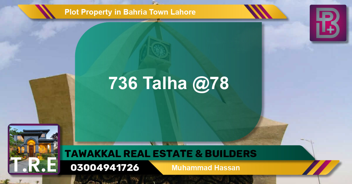 Residential Plot for Sale in Bahria Town, Lahore - (BP-48803)