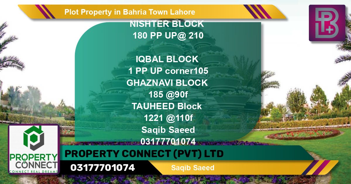 Residential Plot for Sale in Bahria Town, Lahore - (BP-48814)