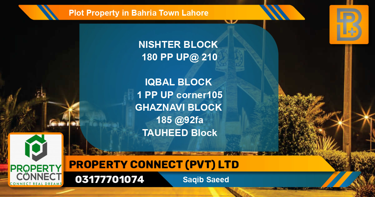 Residential Plot for Sale in Bahria Town, Lahore - (BP-48817)