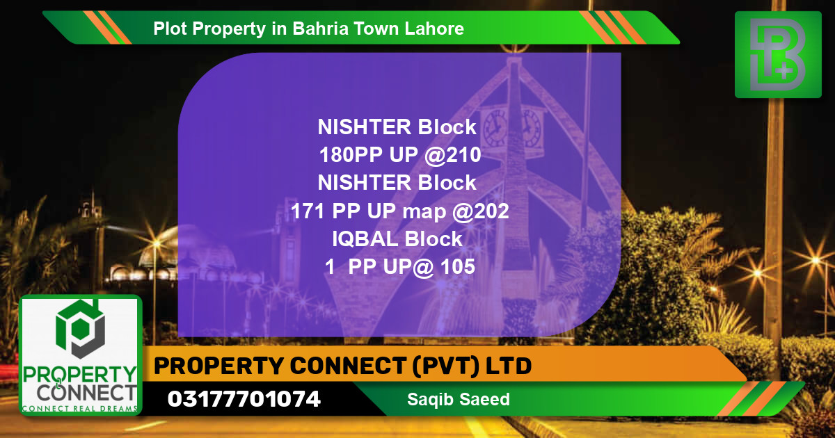 Residential Plot for Sale in Bahria Town, Lahore - (BP-48831)
