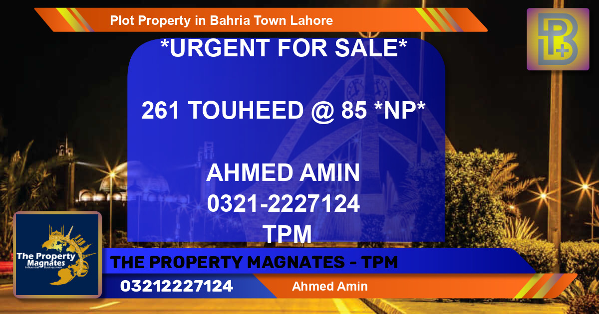 Residential Plot for Sale in Bahria Town, Lahore - (BP-48859)