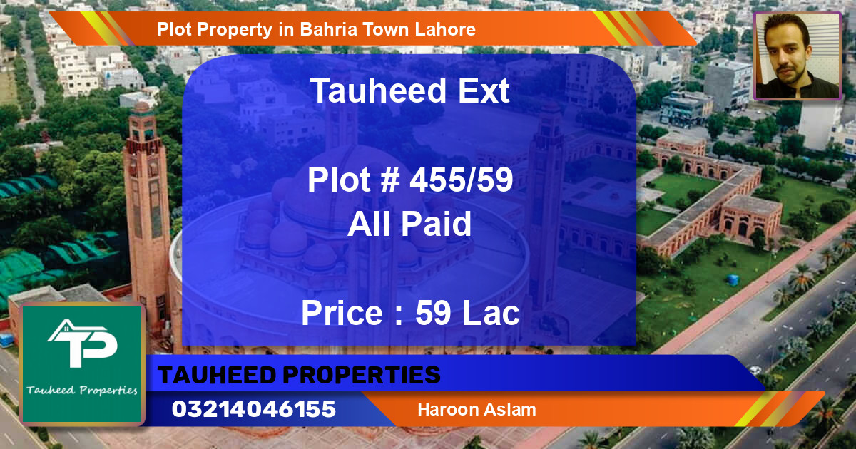 Residential Plot for Sale in Bahria Town, Lahore - (BP-48893)