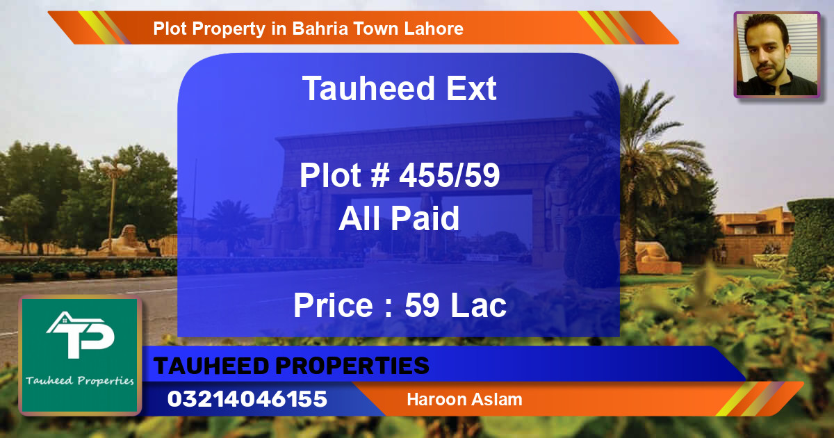 Residential Plot for Sale in Bahria Town, Lahore - (BP-48894)