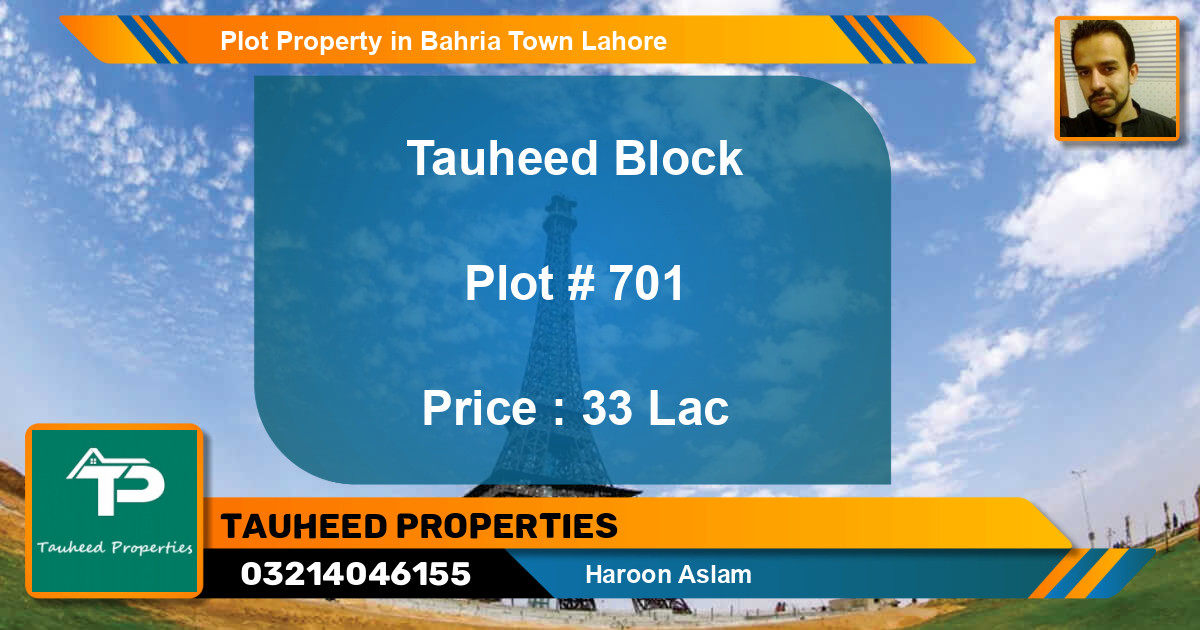 Residential Plot for Sale in Bahria Town, Lahore - (BP-48896)