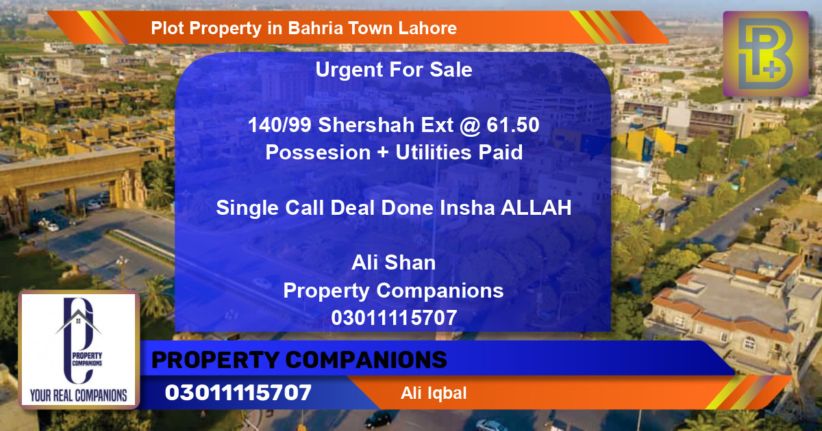 Residential Plot for Sale in Bahria Town, Lahore - (BP-48920)