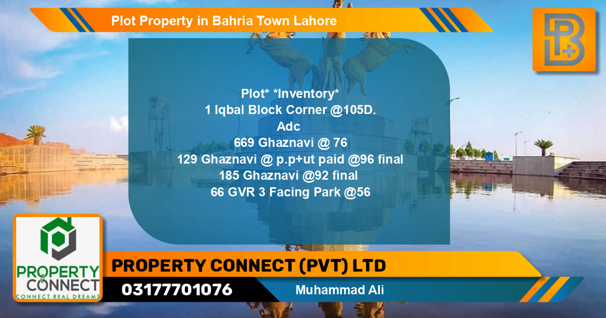 Residential Plot for Sale in Bahria Town, Lahore - (BP-48959)
