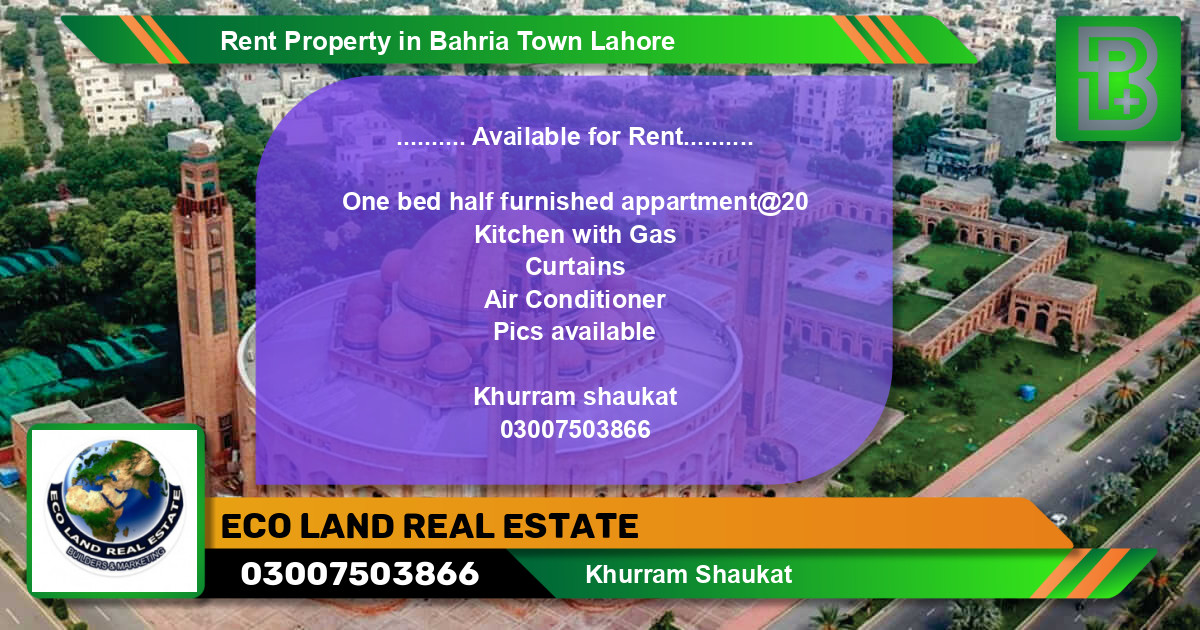 Residential Property for Rent in Bahria Town, Lahore - (BP-49019)