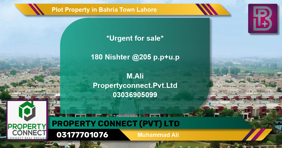 Residential Plot for Sale in Bahria Town, Lahore - (BP-49106)