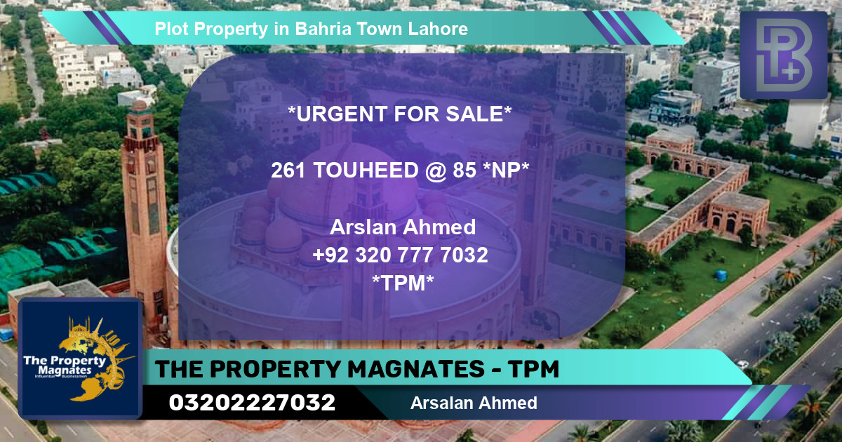Residential Plot for Sale in Bahria Town, Lahore - (BP-49139)