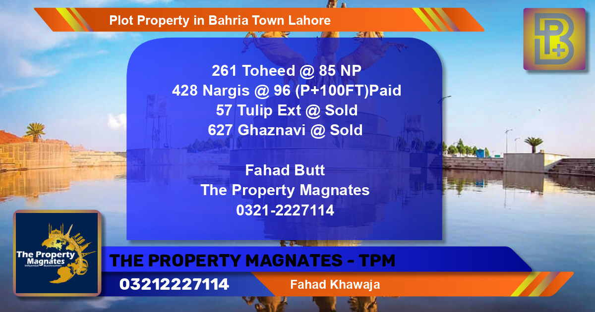 Residential Plot for Sale in Bahria Town, Lahore - (BP-49174)