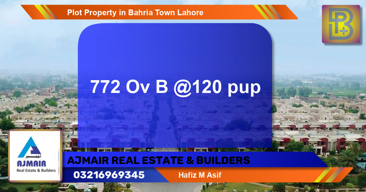 Residential Plot for Sale in Bahria Town, Lahore - (BP-49194)