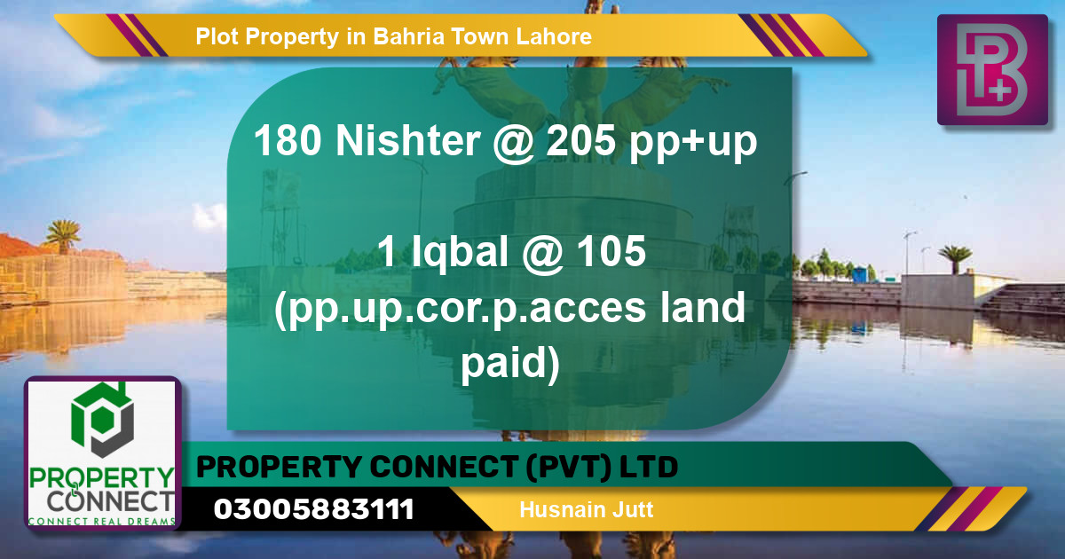 Residential Plot for Sale in Bahria Town, Lahore - (BP-49322)