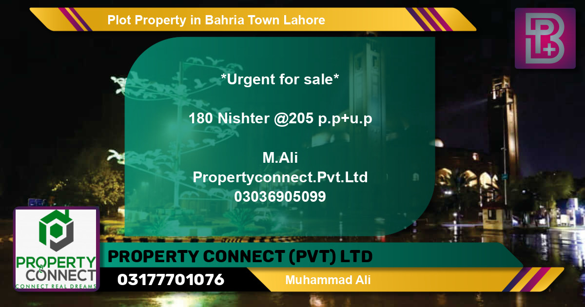 Residential Plot for Sale in Bahria Town, Lahore - (BP-49335)