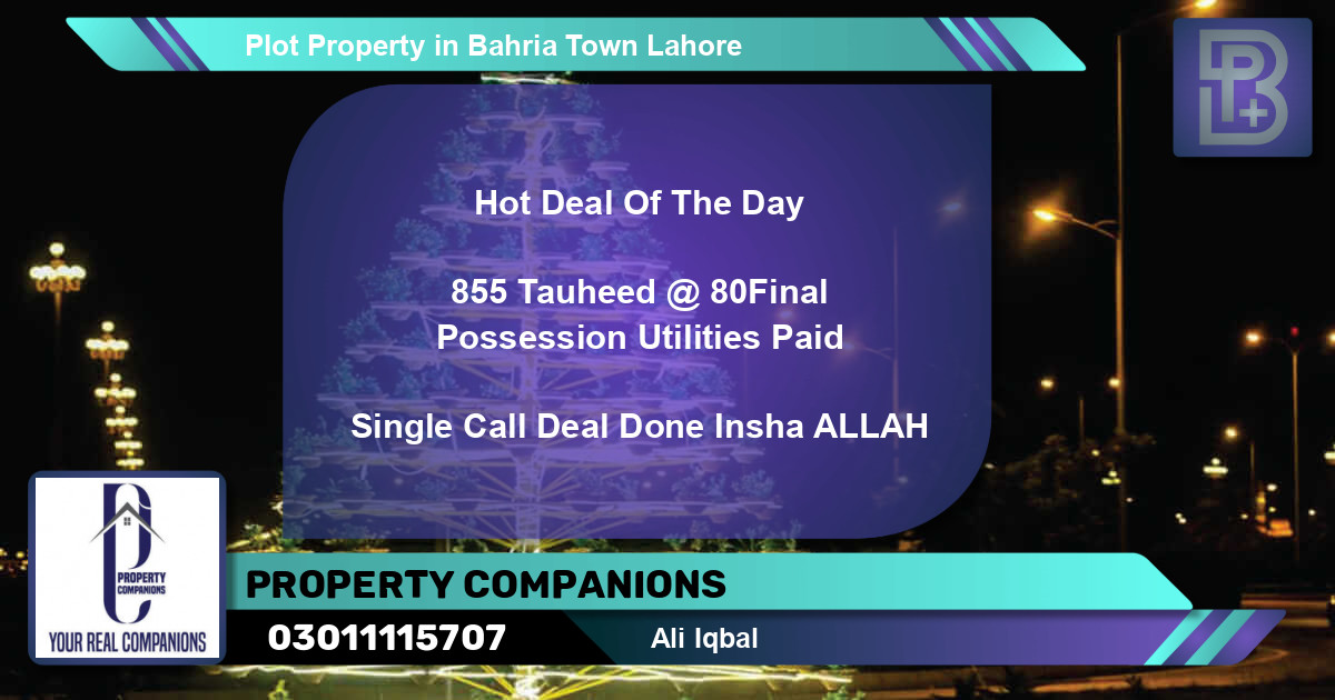 Residential Plot for Sale in Bahria Town, Lahore - (BP-49339)